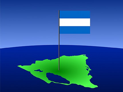 Nicaraguaflagmap