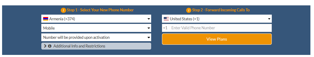armenia virtual mobile number
