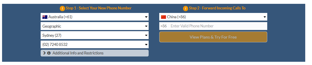australia to china