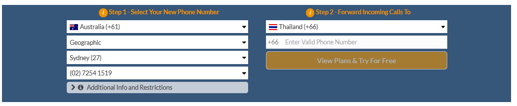 australia to thailand