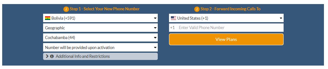 bolivia virtual number