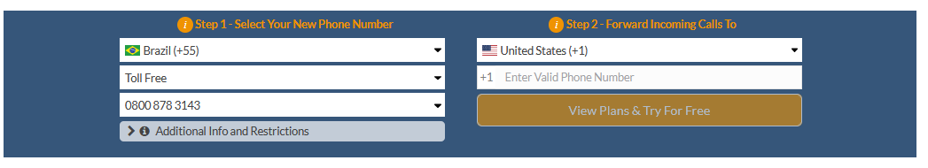brazil toll free number
