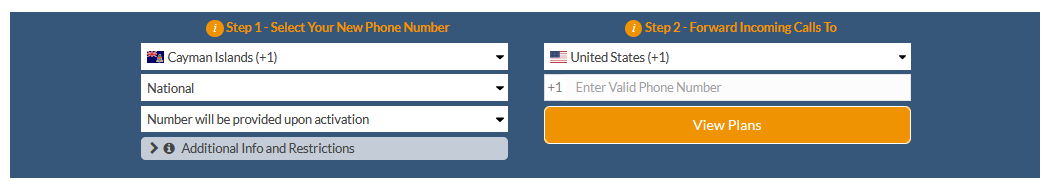 cayman islands virtual number