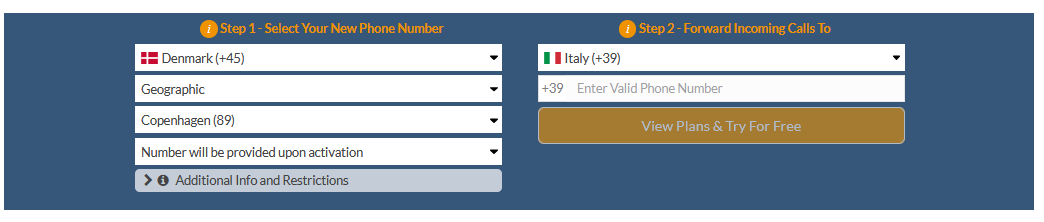 denmark to italy