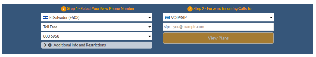 el salvador toll free