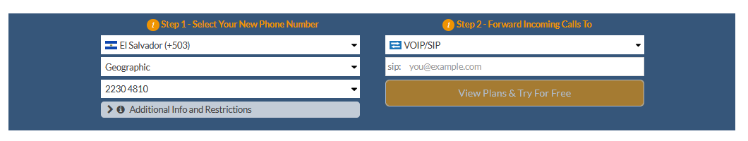 el salvador virtual number