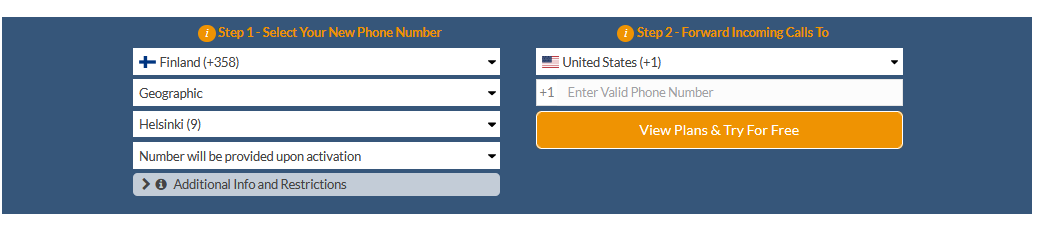 finland virtual number