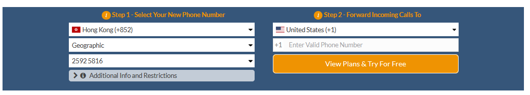 hong kong virtual number