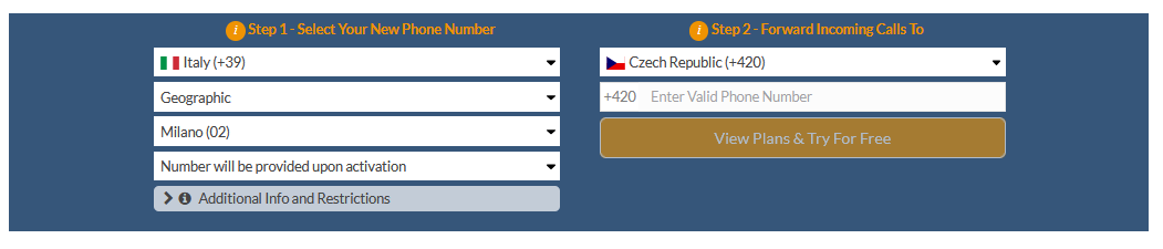 italy to czech republic