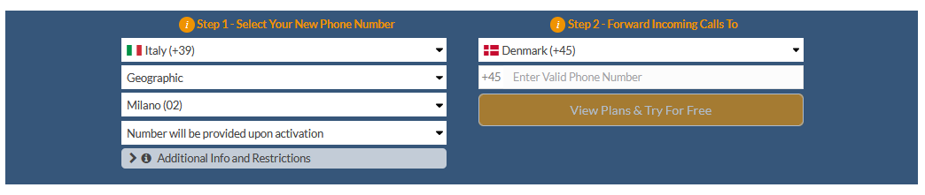 italy to denmark