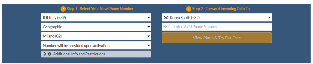 italy to korea italy to korea