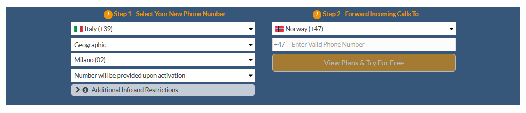 italy to norway