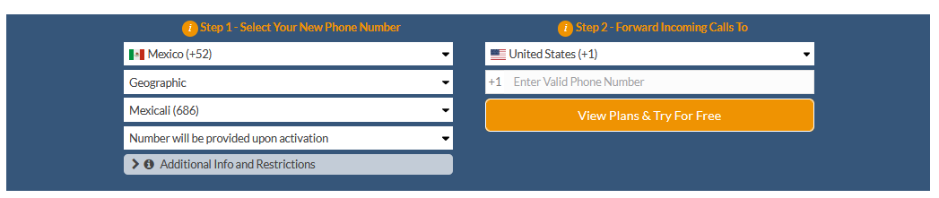 mexicali virtual number