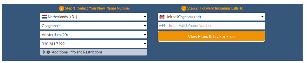 netherlands virtual phone number