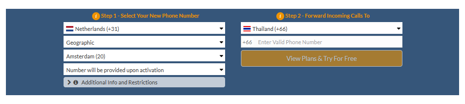 netherlands to thailand