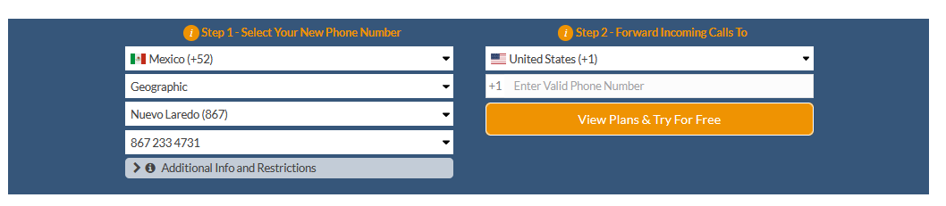 nuevo laredo virtual number