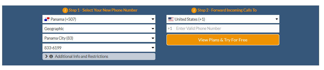 panama virtual number