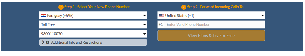 paraguay toll free
