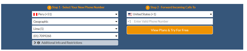 peru virtual phone number