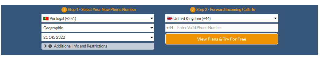 portugal virtual number