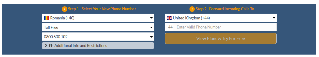 romania toll free number