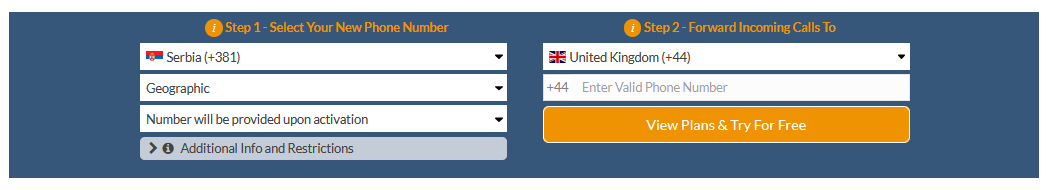 serbia virtual number