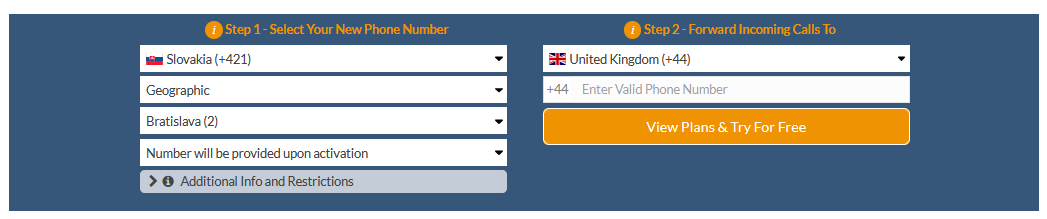 slovania virtual number