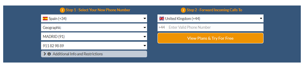 spain virtual number