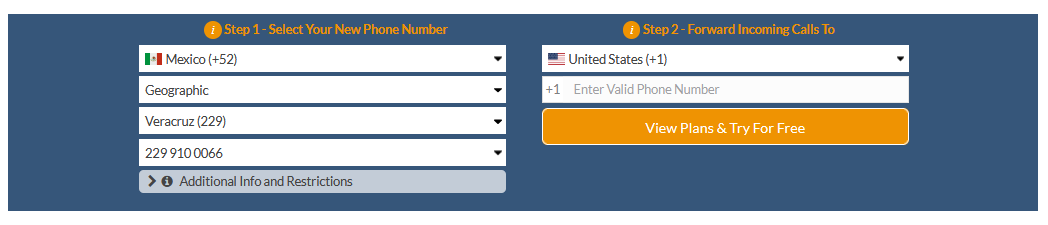 veracruz virtual number