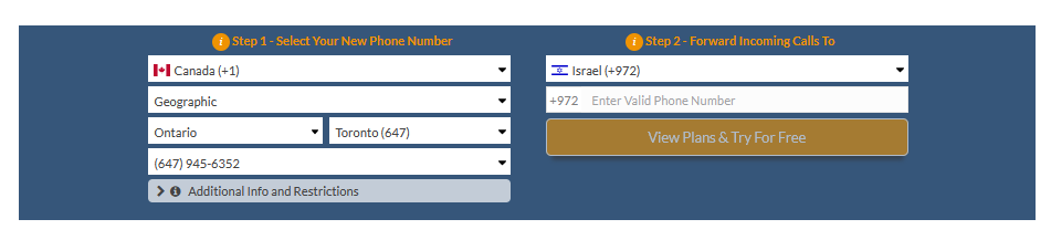 canada to israel