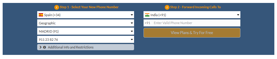 spain to india