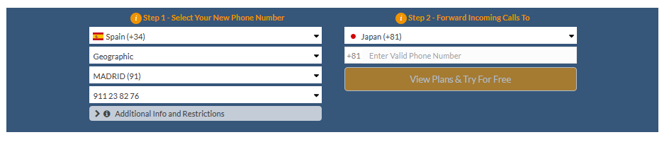spain to japan