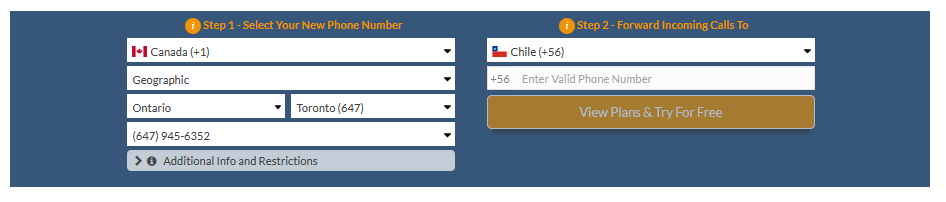 canada to chile