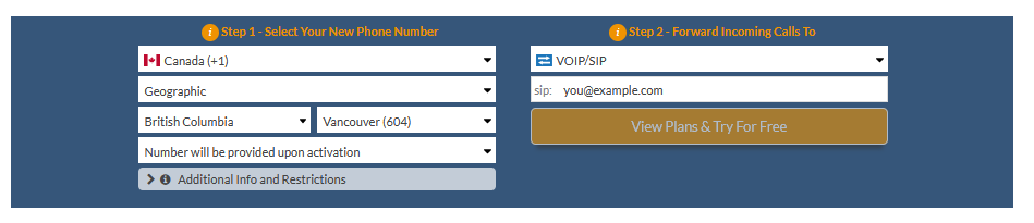 vancouver virtual number