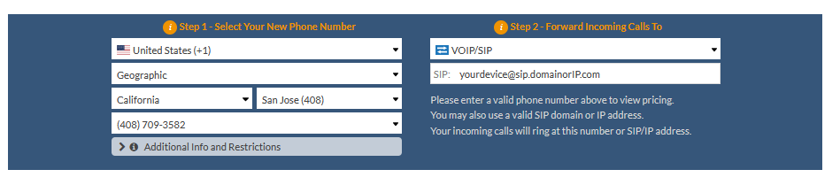 california virtual number